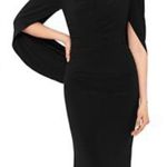 Betsy and Adam  NWT Long 3/4 Sleeve Cowl Neck Drape Back Gown Size 14 A23033 Photo 0