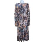 TAJ by Sabrina Crippa Paisley Beaded Midi Dress Sz. S Photo 3