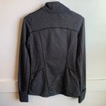 Mondetta  Gray & Black Herringbone Quarter Zip Long Sleeve Shirt Photo 1