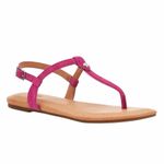 UGG NEW  Pink Sueded Leather Madeena T Strap Slingback Thong Sandals size 9 Photo 1