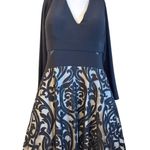 XScape  Black Patterned Dress Women’s 14P – Formal Cocktail Photo 1