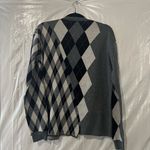 Stella McCartney Flawed  Gray Asymmetric Argyle Sweater Size 40 EU Photo 4