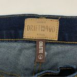Driftwood NWOT Colette Straight Leg Floral Trim Raw Hem Jeans Size 25 Photo 1