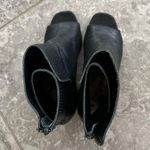 Matisse Melaney Textured Leather Peep Toe Boots Ankle Booties, Black Size 8.5M Photo 7