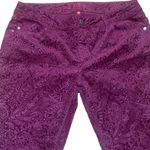 Elle  wine paisley print corduroy jeans Photo 1
