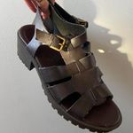 Joe Boxer Y2K brown faux leather chunky fisherman sandals 🔥 Photo 2