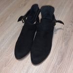 JustFab  low rider black faux leather buckle ankle boots Photo 3