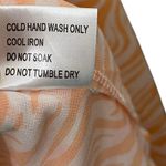 Princess Polly NWT Ziggy Shirt Women’s Size 4 Orange Zebra Sheer Button Top Photo 6