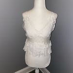 Ocean Drive  ruffle lace cropped tank top size medium Photo 3