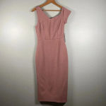 Lulus Open Your Heart Mauve Pink One-Shoulder Bodycon Midi Dress size XS Party Photo 1