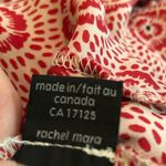 Rachel Mara red floral silk tiered dress size 6 Photo 5