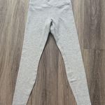 Alo Yoga  Light Gray Women's Leggings Waffle Knit Photo 0