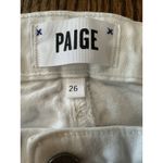 Paige  Skyline Ankle Peg Jeans Womens Size 26 US Size 2 Optic White Stretch‎ EUC Photo 1