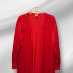 Woman Within  2‎ Piece Red Long Gown & Robe Set Photo 8