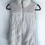 prAna Esla Fleece Vest White XS Rib Sides Hiking Outdoor Photo 0
