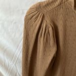 Adrianna Papell NWT~: Camel colored Cable knit high hem sweater- size M Photo 7