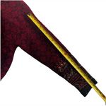 Icelandic Design Women's Wool Blend Sweater M Embroidered Burgundy Whimsigoth Red Size M Photo 6