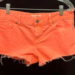 PINK - Victoria's Secret PINK Victoria’s Secret- neon orange jean shorts Photo 0
