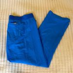 FIGS  Technical Collection Blue Drawstring Waist Scrub Pants size Large Petite Photo 0