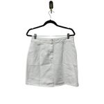 Madewell  Denim High-Waist Straight Mini Skirt in Tile White Size 25 Photo 4