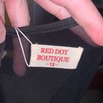 NWT Red Dot Boutique Black Sheer Mesh Long Sleeves Club Sequins Dress Size 1X Photo 9