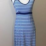 Dakini blue patterned sporty scrappy summer dress Photo 0