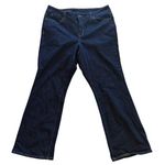 Talbots  Womens Curvy Bootcut Jeans 14P/32 Dark Wash Cotton Blend Photo 0