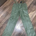 NBD NWT  Jaden olive leather pants M $220 revolve cutout buckle designer fall Photo 1