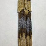 H&M Brown Animal Print Tiered Maxi Dress Sz M Photo 1