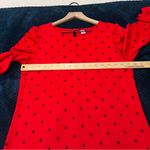 Old Navy Red Polka Dot Puff Shoulder Long Sleeve Dress Size M Photo 9