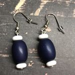 Blue dangle earrings bead handmade MunandMe Photo 1