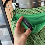 White Fox Boutique White Fox Skirt no more lies metallic mermaid core tie open back crochet knit Photo 4