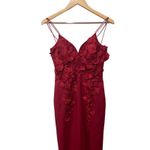 Bariano Floral Applique Gown Size Small NWOT Photo 3