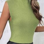 SheIn Essnce Mock Neck Ribbed Knit Sweater Vest Photo 2