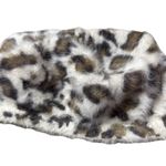 Animal Print Wool Rabbit Angola Winter Hat Womens One Size Old Money Mob Wife Brown Photo 1