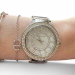 Michael Kors ✰ silver stainless steel analog watch with crystals ✰ Photo 0