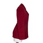 Calvin Klein  Peacoat Double Breasted Burgundy Red Wool Blend Size Small Fit Photo 3