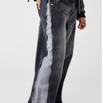 BDG  - Jaya Side Zip Baggy Jeans in Black & Gray Photo 5
