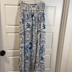 Calypso St. Barth NWT  Linen Blend Maxi Long Euro Toile Print Skirt Medium Photo 3