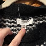 A loves A  black & white mock neck cable knit sweater Photo 2