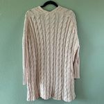Free People  easy cable knit v-neck pullover S pink Photo 1