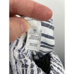 Aerie Strapless Jumpsuit Tie Front Pockets Blue White - Size XS Photo 5