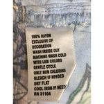 Crown & Ivy Sleeveless V-Neck Eyelet Lace Floral Shift Sundress Blue Red Medium Photo 2