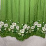 VTG 60s/70s Embroidered Maxi Dress Green Floral Hippie Festival Boho Fairy SMALL Photo 2