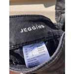 American Eagle  Women's Size 4 Jeans Jegging Super Stretch Black Distressed Photo 3