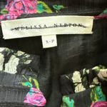 Melissa Neptone Aubrey Floral Peasant Blouse Pink Rose Size Small Pink Photo 6