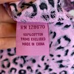 Cowgirl Hardware Animal Print Blk & Pink Embroidered Button Down Shirt EUC Sz M Size M Photo 4