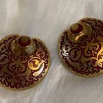 Vintage MMA 1987 Stamped Red & Gold clip ons Photo 3