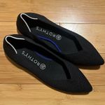 Rothy's Rare Retired Black White Halo The Point Ballet Flat Shoes Size 9.5 Photo 0
