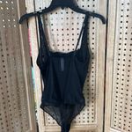 Auden Women's Black Rhinestone Lingerie Bodysuit Photo 3